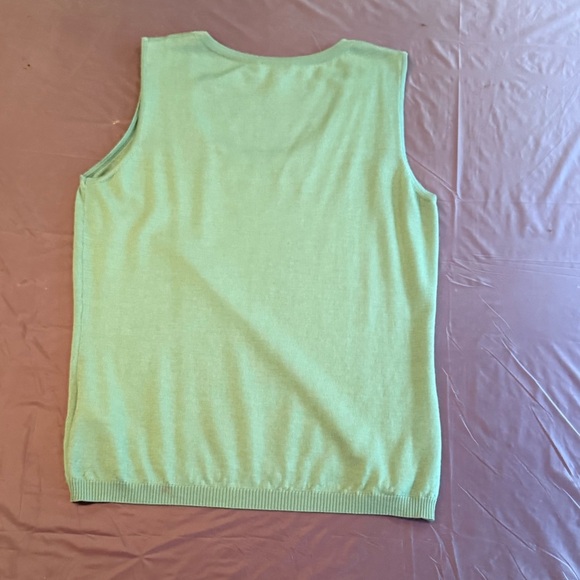 NWOT Escada Green Wool/Cashmere/Silk Blend Sleeveless Sweater Size 42/Large - Picture 2 of 12
